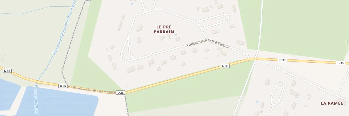 Plan du 18 Le Pre Parrain à Ervauville