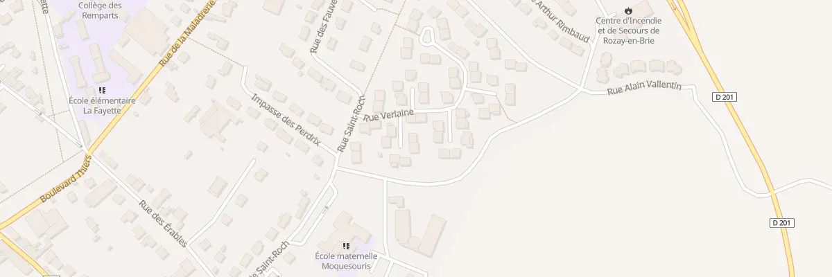 Plan du 16 Rue Verlaine à Rozay-en-Brie