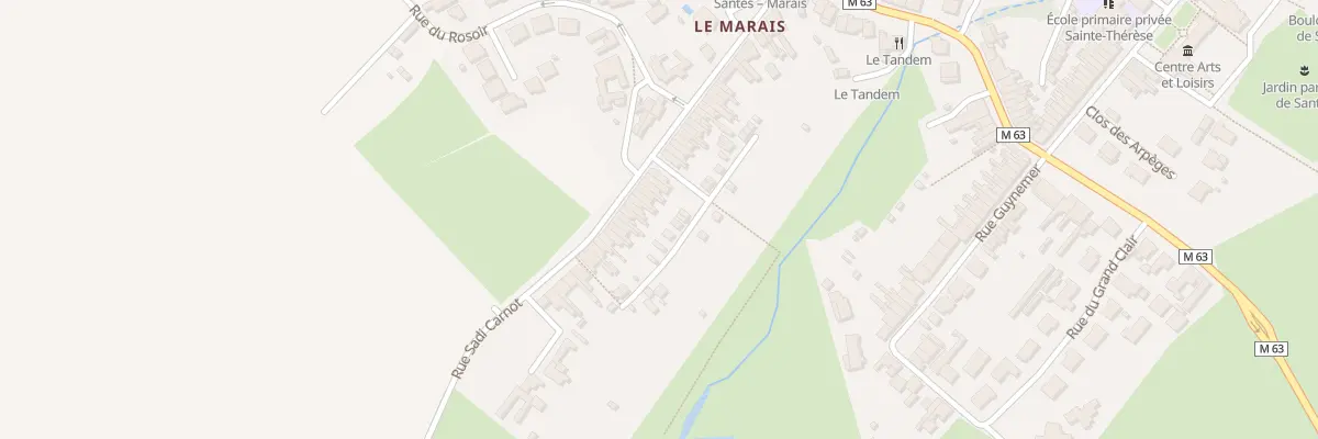 Plan du 47 Rue Sadi Carnot à Santes