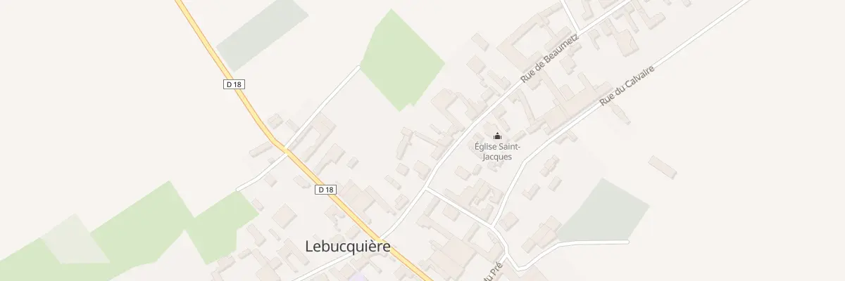 Plan du 8 Rue de Beaumetz à Lebucquière