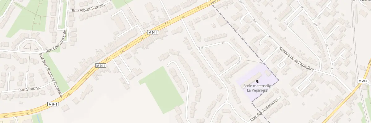 Plan du 33 Rue du Professeur Guérin à Hallennes-lez-Haubourdin