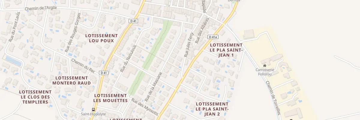 Plan du 6 Rue Jules Ferry à Saint-Hippolyte