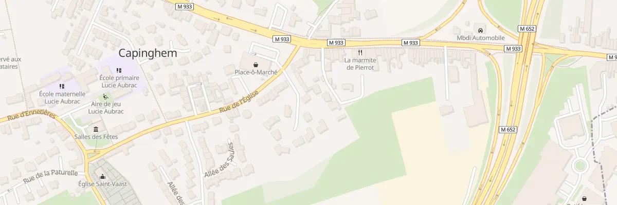 Plan du 1 Res Le Hameau à Capinghem