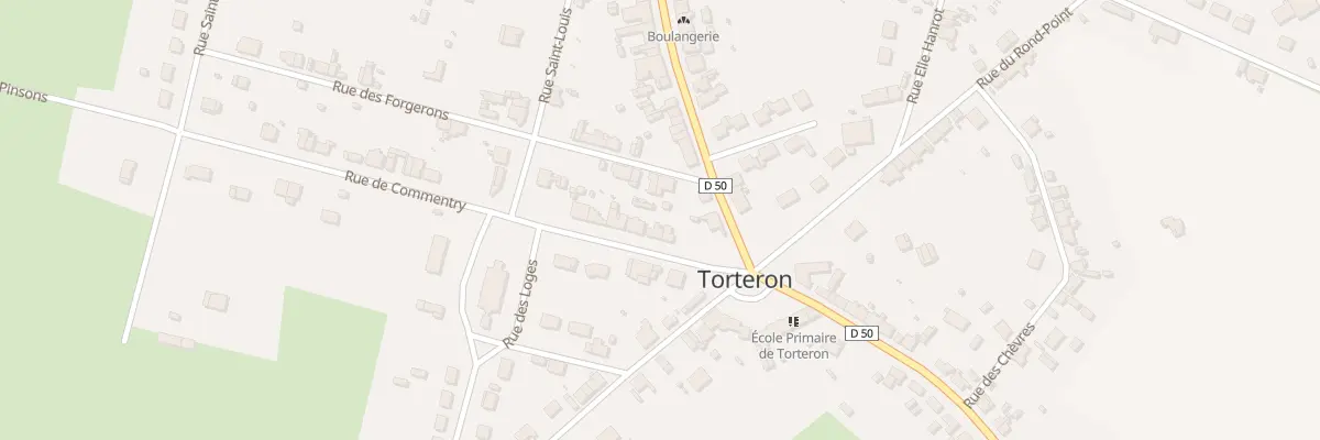 Plan du 4 Rue de Commentry à Torteron