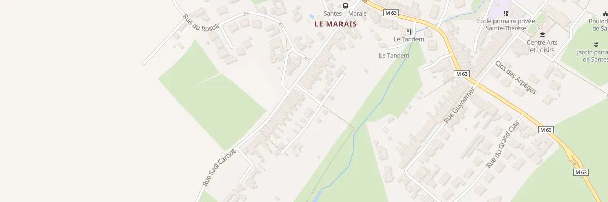 Plan du 39 Rue Sadi Carnot à Santes