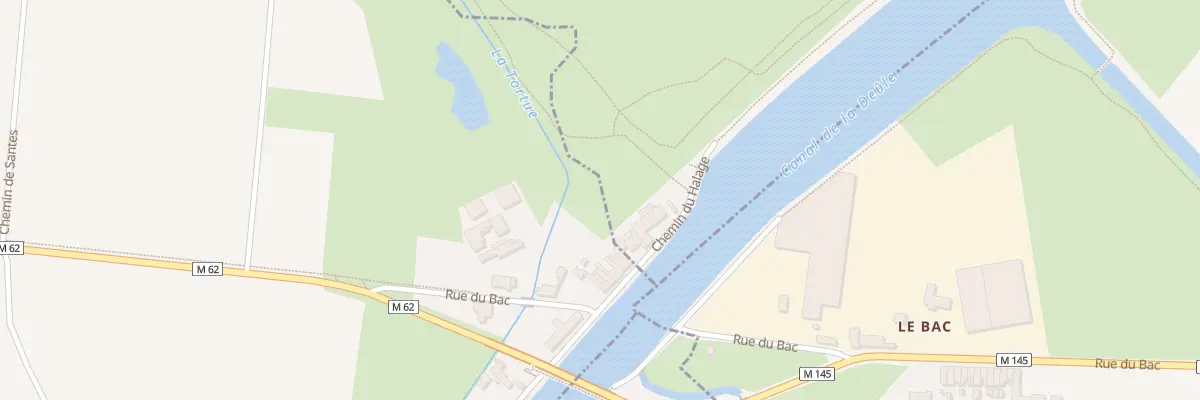 Plan du 1A Che du Halage à Wavrin