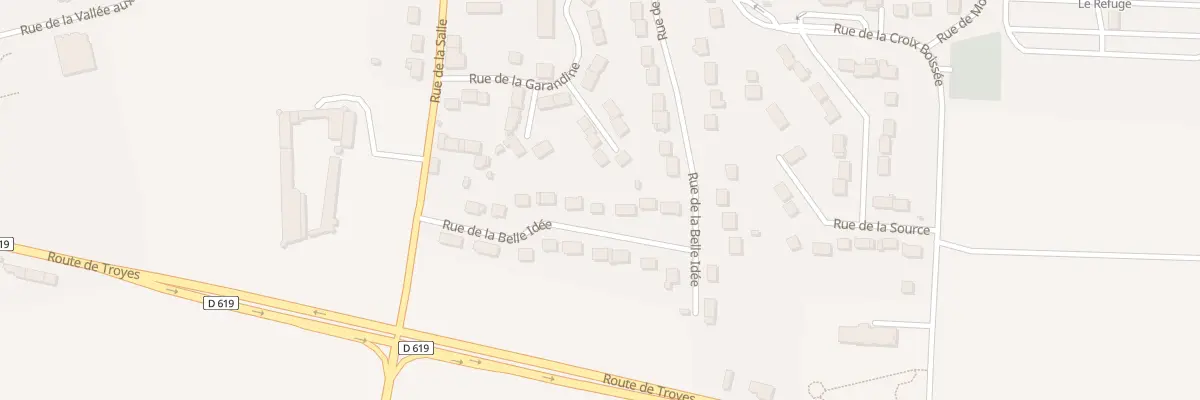 Plan du 8 Rue de la Belle Idee à Grandpuits-Bailly-Carrois