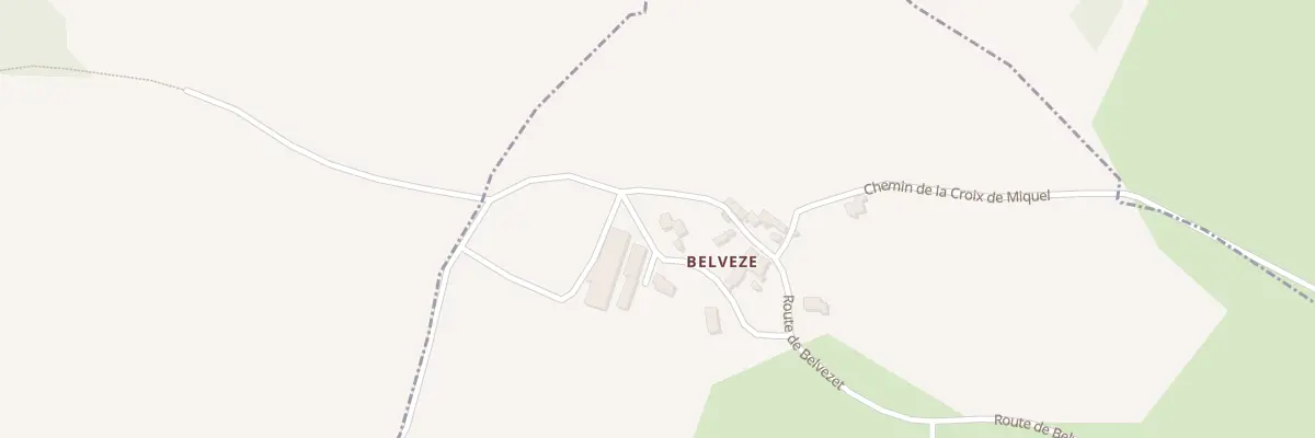 Plan du 5090 Belveze à Saint-Léons