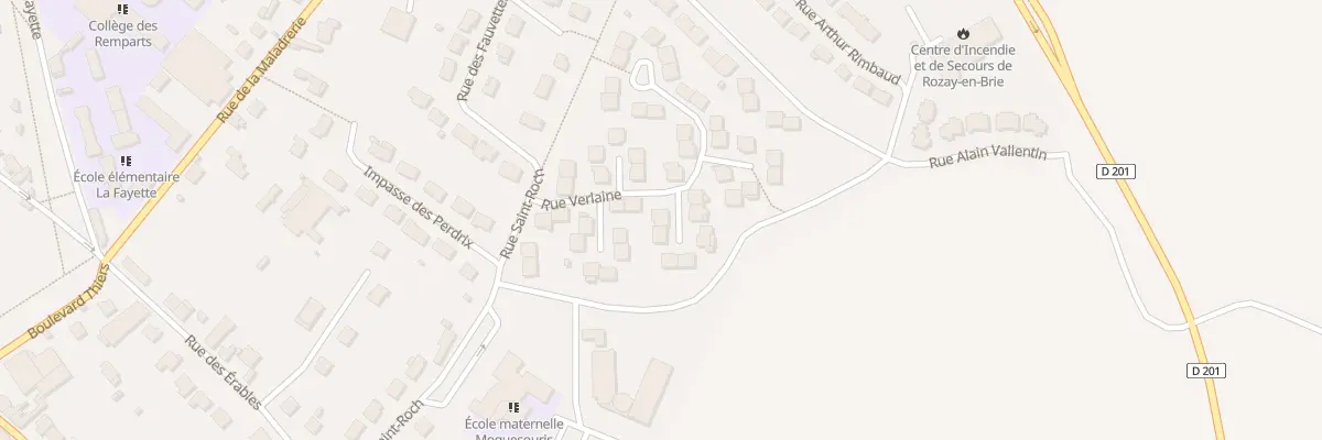 Plan du 22 Rue Verlaine à Rozay-en-Brie