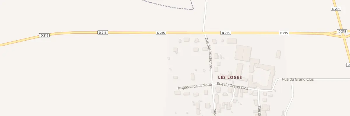 Plan du 5000 Les Loges à Quiers