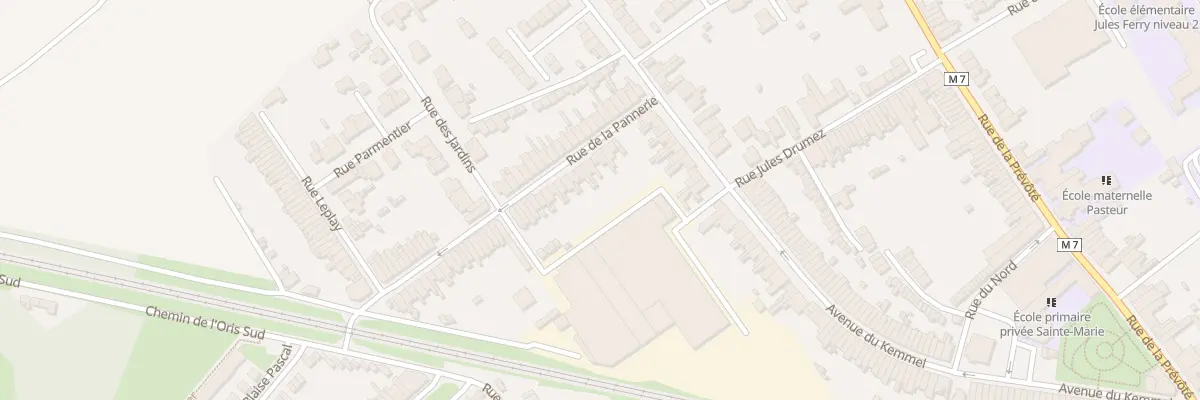 Plan du 7 Rue de la Pannerie à Pérenchies