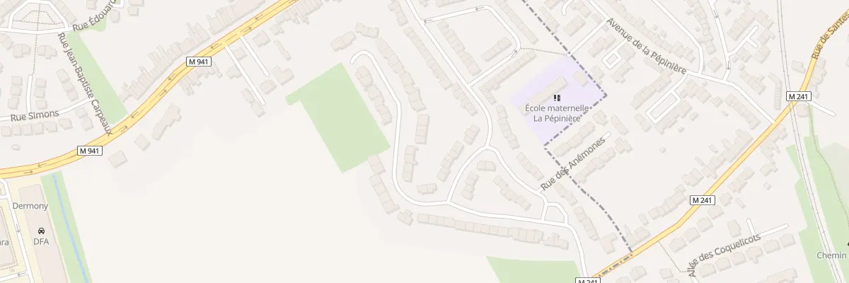 Plan du 13 Rue du Professeur Guérin à Hallennes-lez-Haubourdin