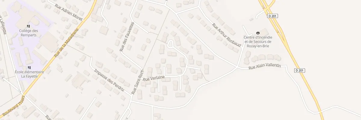 Plan du 15 Rue Verlaine à Rozay-en-Brie