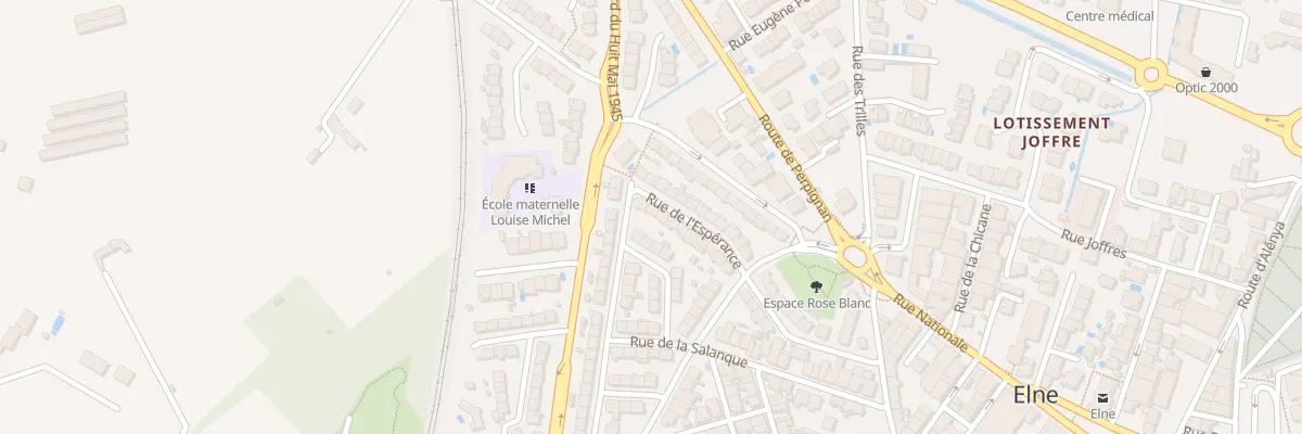 Plan du 25 Rue de l’Esperance à Elne