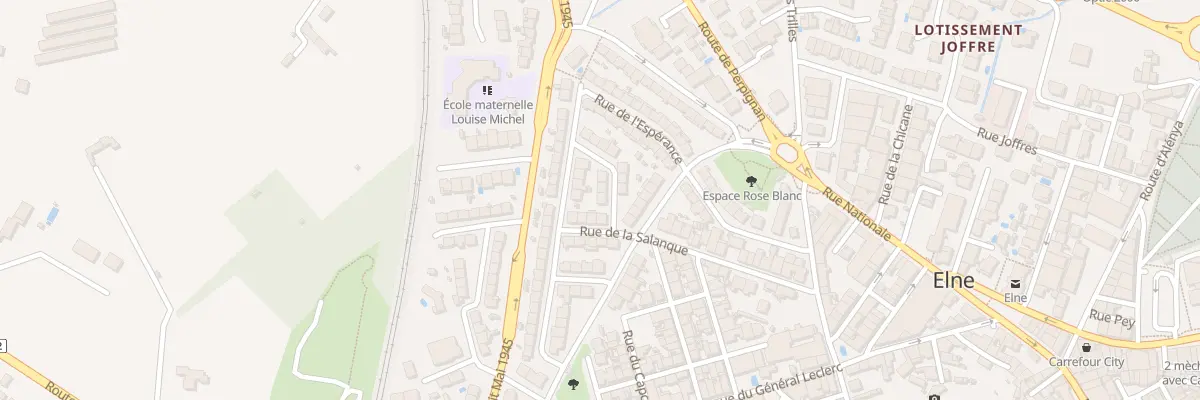 Plan du 3 Rue du Centre à Elne