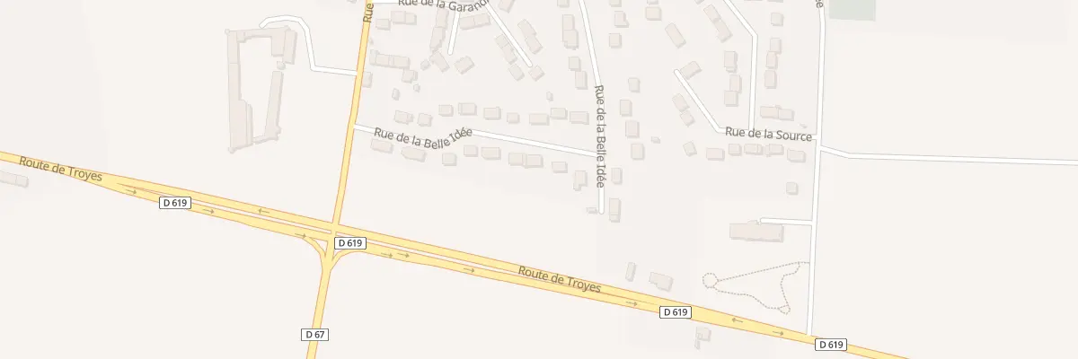 Plan du 13 Rue de la Belle Idee à Grandpuits-Bailly-Carrois