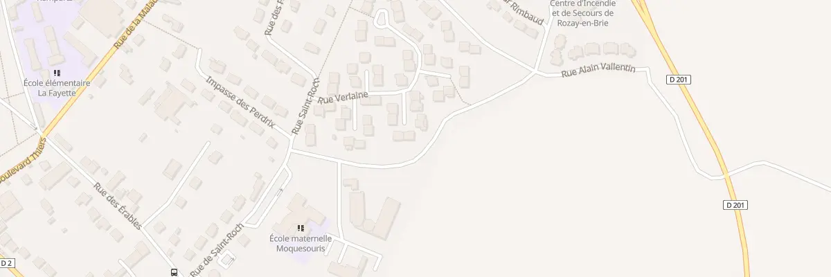 Plan du 28 Rue Verlaine à Rozay-en-Brie