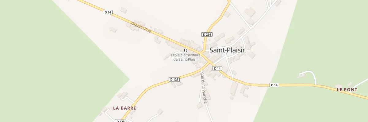 Plan du 22 Rue Grande Rue à Saint-Plaisir