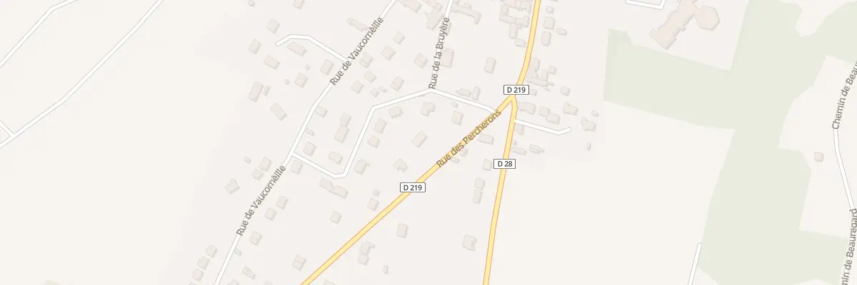 Plan du 1 Rue des Percherons à Voulx