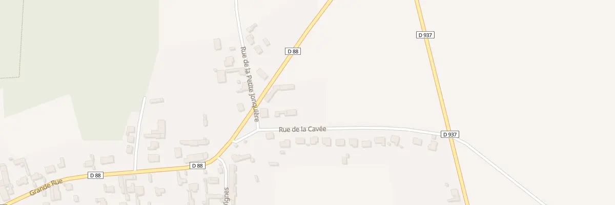 Plan du 1 Rue de la Cavée à Mesnil-Bruntel