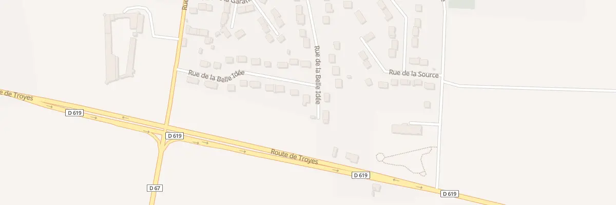 Plan du 17 Rue de la Belle Idee à Grandpuits-Bailly-Carrois