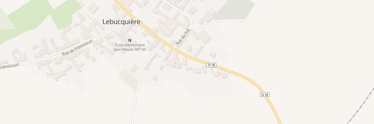 Plan du 7 Rue de Vélu à Lebucquière