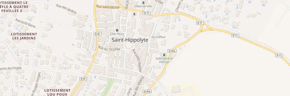 Plan du 1 Rue du Doc Etienne Foxonet à Saint-Hippolyte