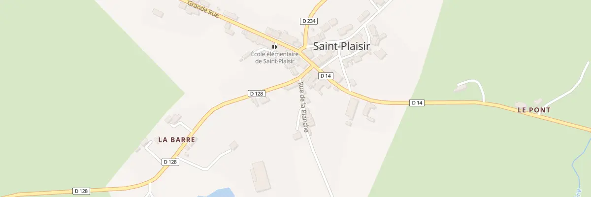 Plan du 3 Rue des Martyrs de la Resistan à Saint-Plaisir
