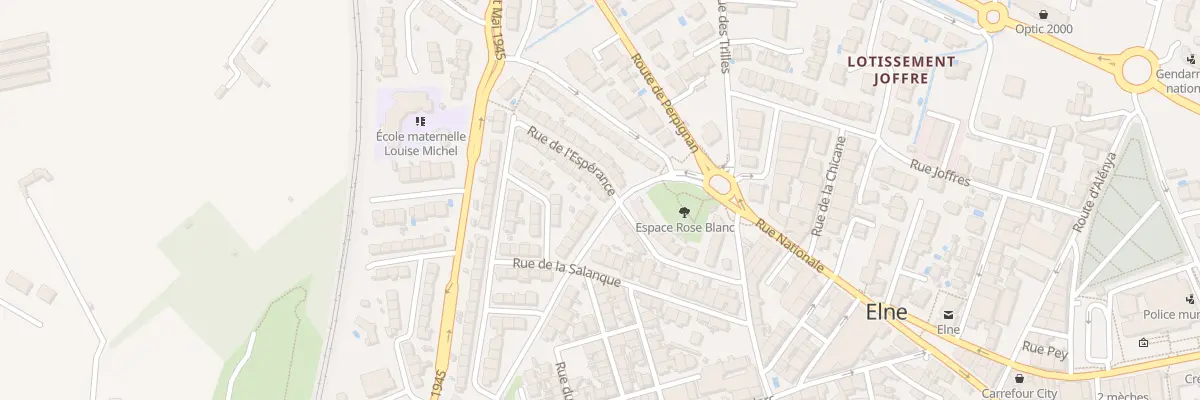 Plan du 9 Rue de l’Esperance à Elne