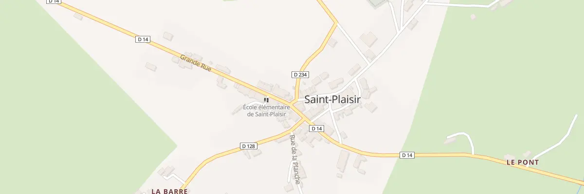 Plan du 13 Rue Grande Rue à Saint-Plaisir