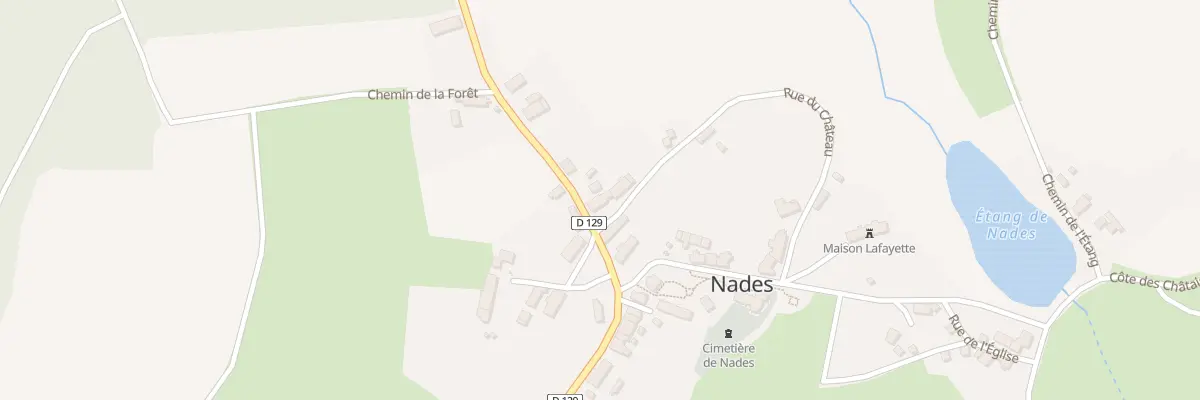 Plan du 6 Rue du Chateau à Nades
