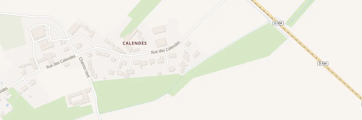 Plan du 588 Rue des Calendes à Porquéricourt