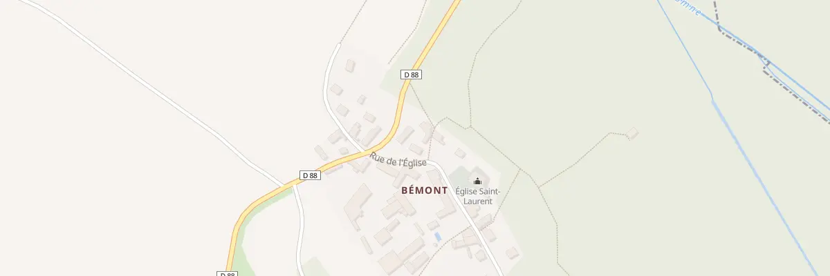 Plan du 1 Rue de l’Eglise à Russy-Bémont