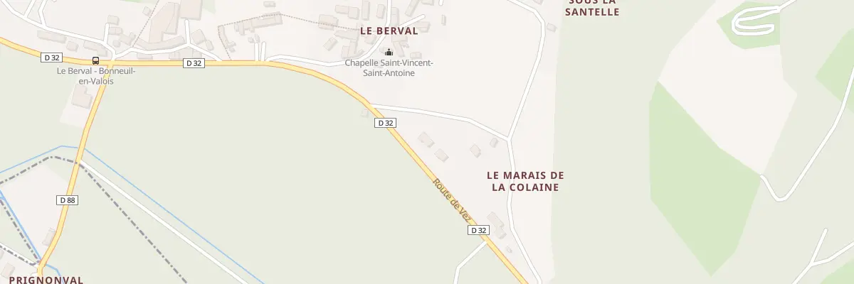 Plan du 345 Rte de Vez à Bonneuil-en-Valois