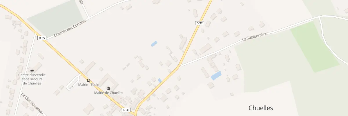 Plan du 5016 Rue de Courtenay à Chuelles