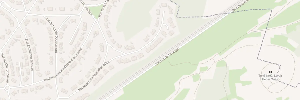 Plan du 522 Bd du Maréchal Gallieni à Hénin-Beaumont