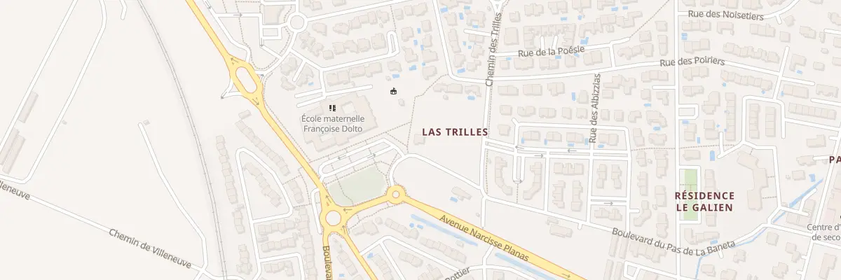 Plan du 9007 Che des Trilles à Elne