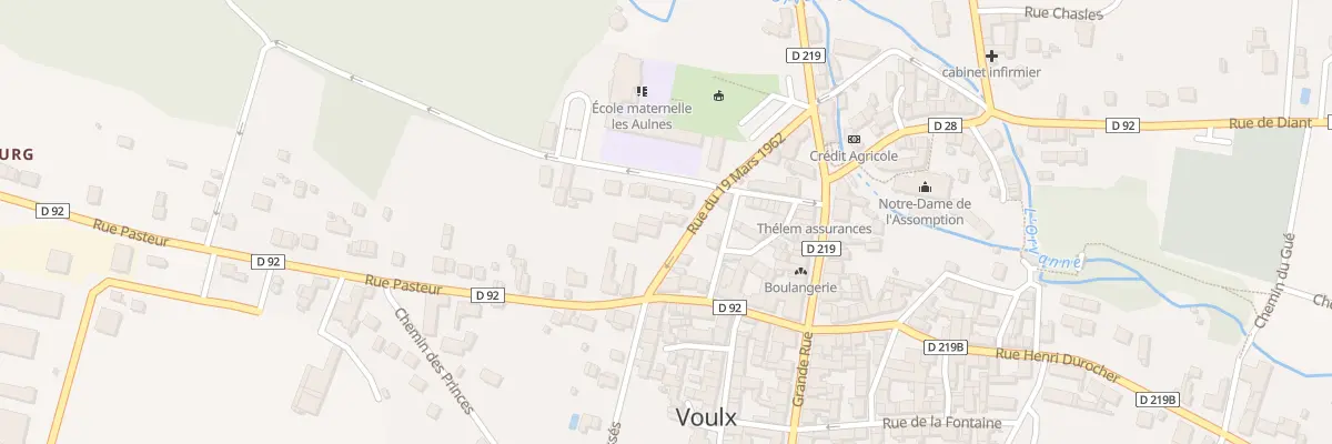 Plan du 4 Rue du 19 Mars 1962 à Voulx