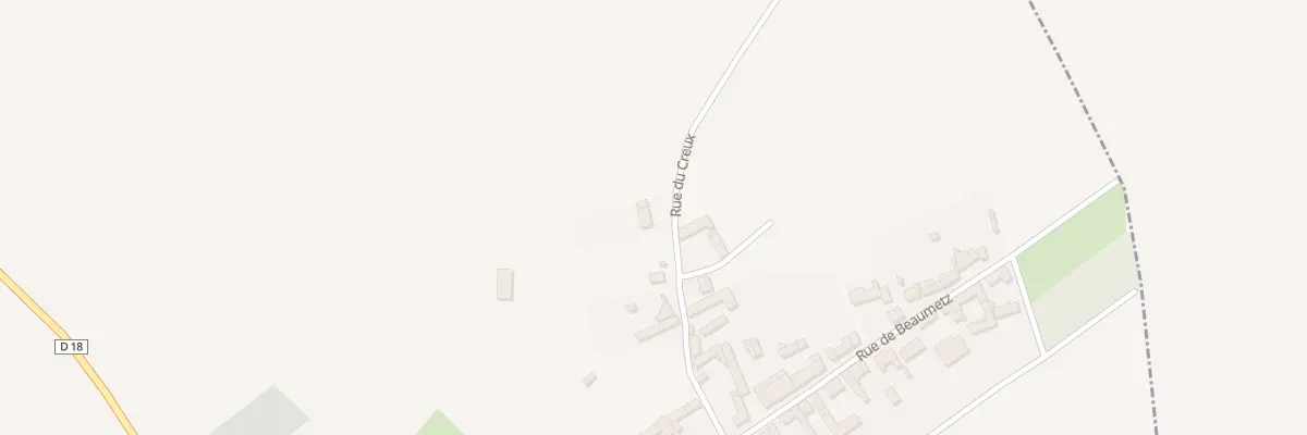 Plan du 8 Rue du Creux à Lebucquière