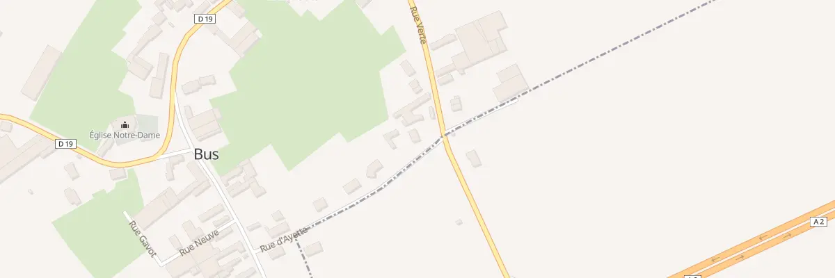 Plan du 1 Rue Verte à Bus