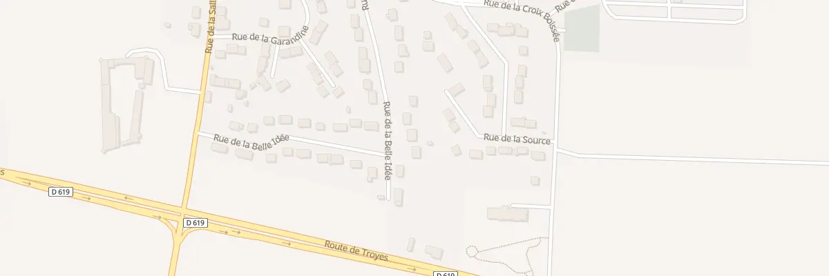 Plan du 23 Rue de la Belle Idee à Grandpuits-Bailly-Carrois