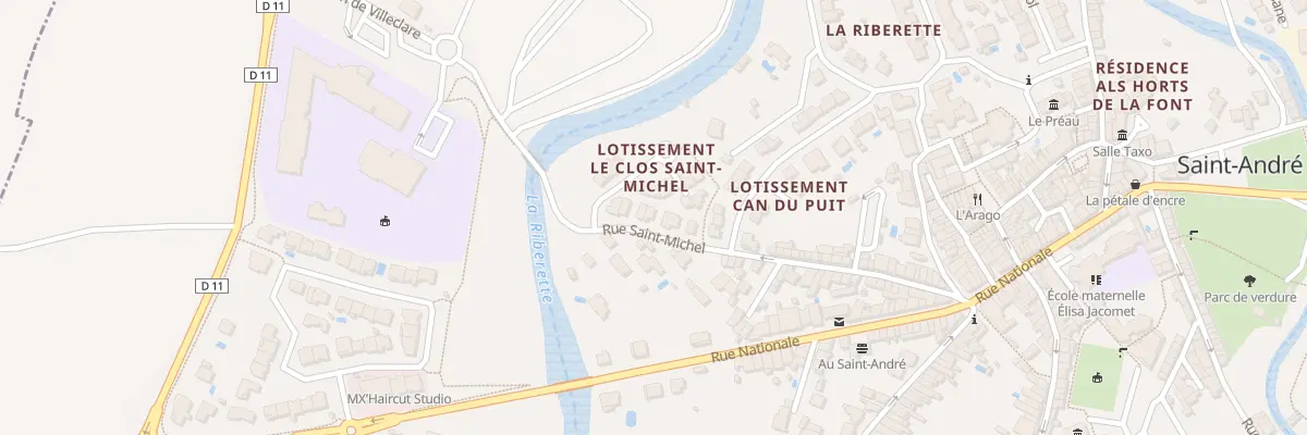 Plan du 37 Rue St Michel à Saint-André