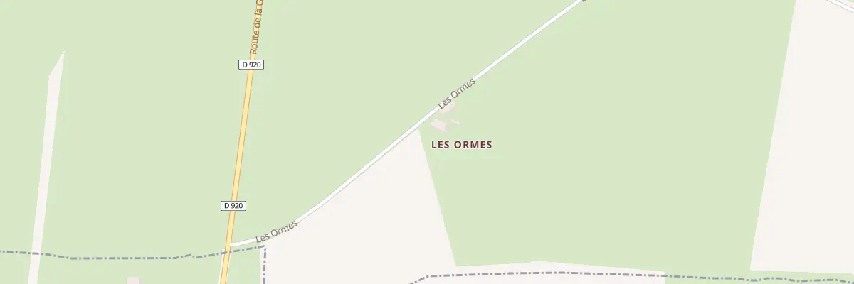 Plan du 111 Les Ormes au Chautay