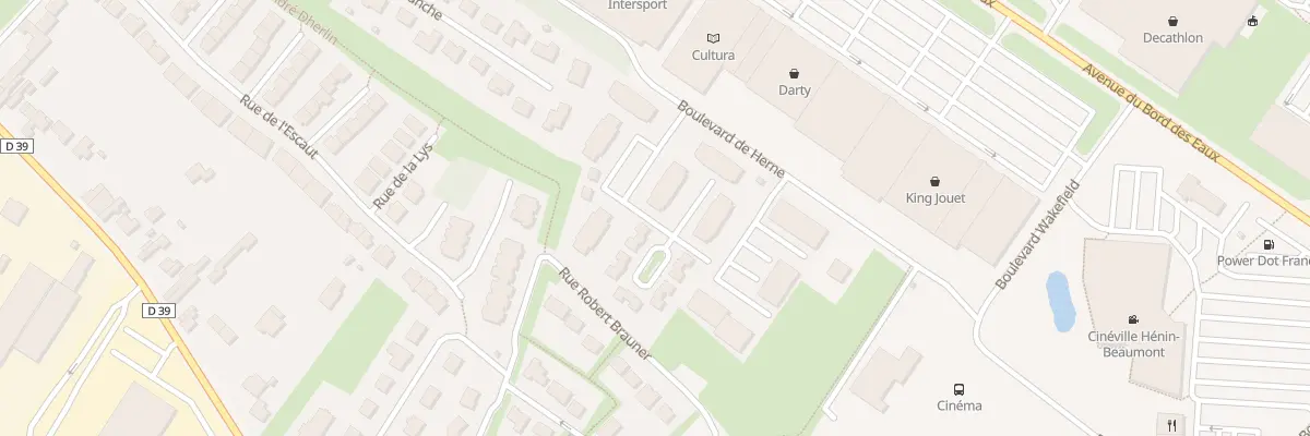 Plan de Res du Pommier à Hénin-Beaumont