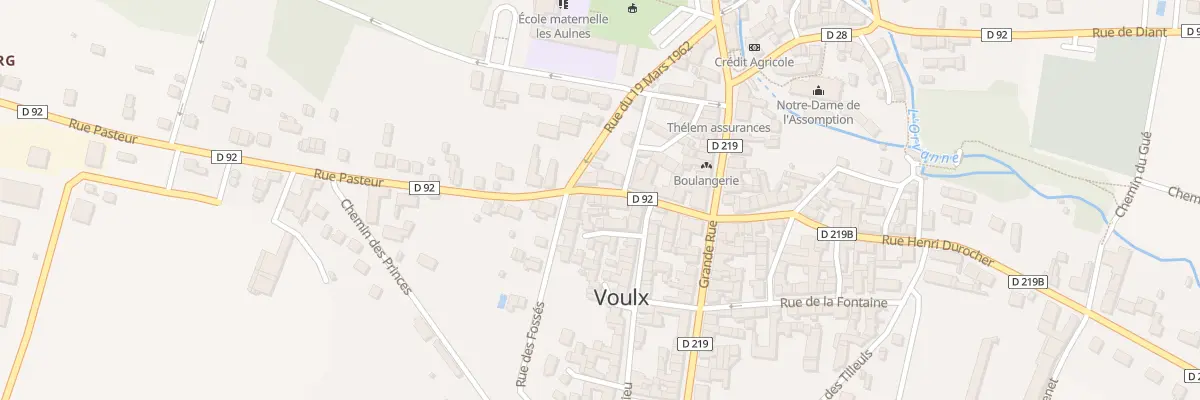 Plan du 9 Rue Pasteur à Voulx