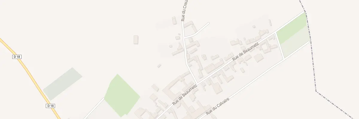 Plan du 2 Rue du Creux à Lebucquière