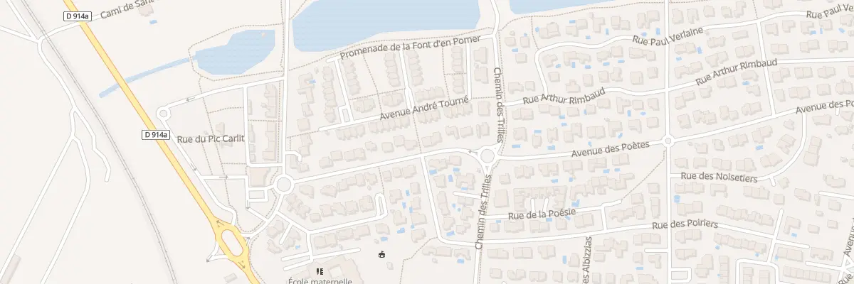 Plan du 8 Av Abbe Oliba à Elne