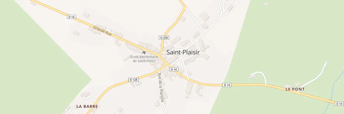Plan du 1 Rue du Calvaire à Saint-Plaisir