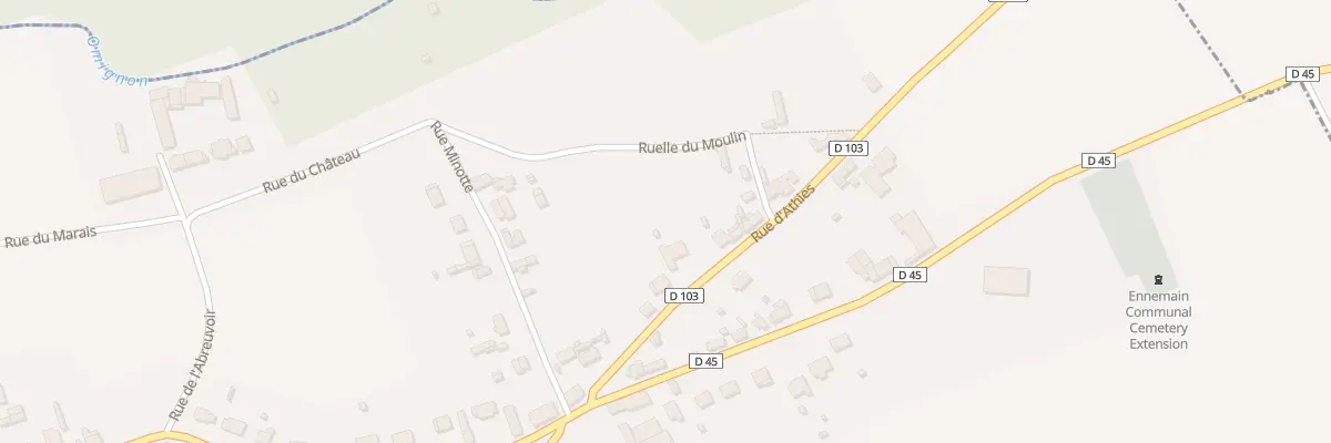 Plan du 10 Rue d’Athies à Ennemain