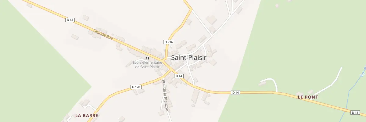 Plan du 2 Pl de l’Eglise à Saint-Plaisir